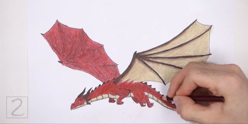 Как нарисовать дракона — символ 2024 года