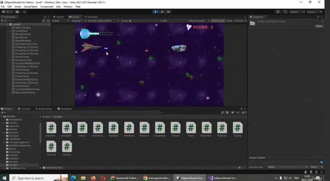 Скачать с Яндекс диска Udemy – Complete 2D Space Shooter in Unity C# For Beginners 2024